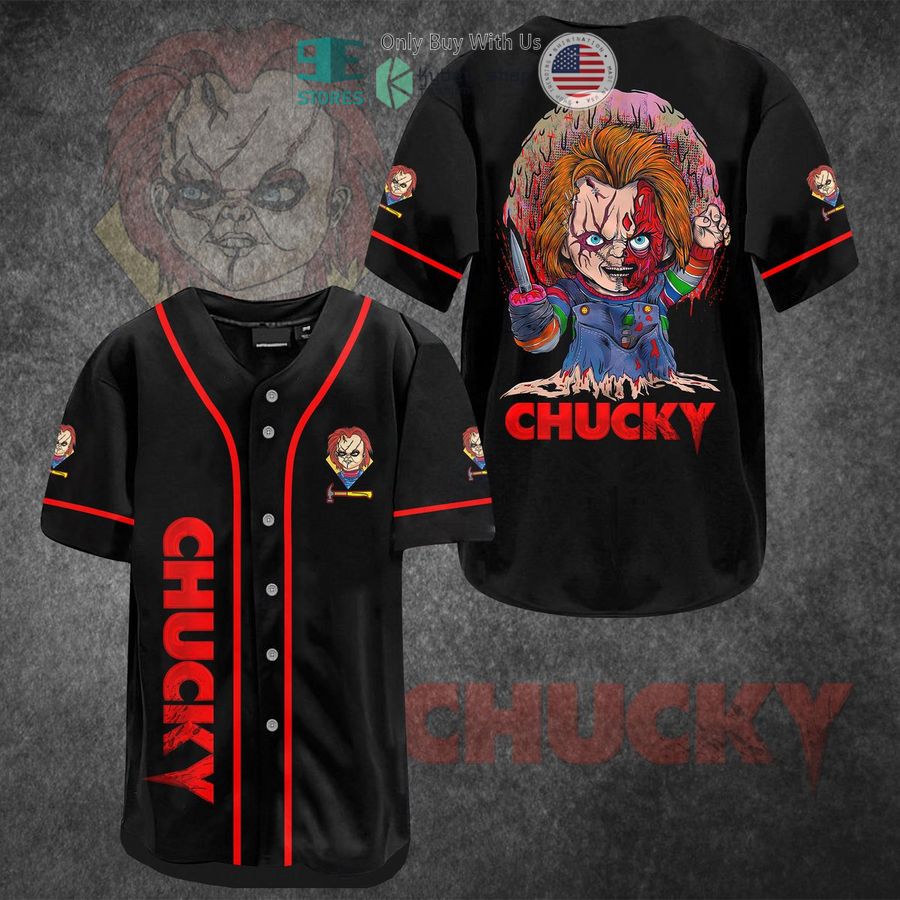 BEST Chucky Horror Movie Baseball Jersey