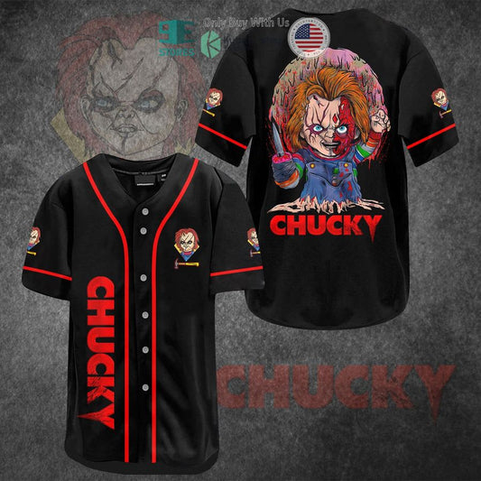 BEST Chucky Horror Movie Baseball Jersey