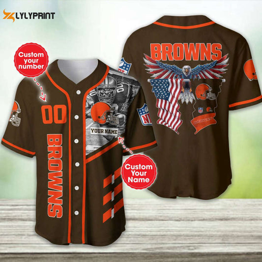 Cleveland Browns Personalized Baseball Jersey Gift For Men Women - lylyprint.com T-Shirts, Hoodie, Sweatshirt (Image 1)