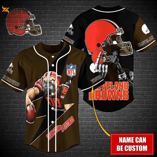 Cleveland Browns Personalized Baseball Jersey Gift for Men Dad - lylyprint.com T-Shirts, Hoodie, Sweatshirt (Image 1)