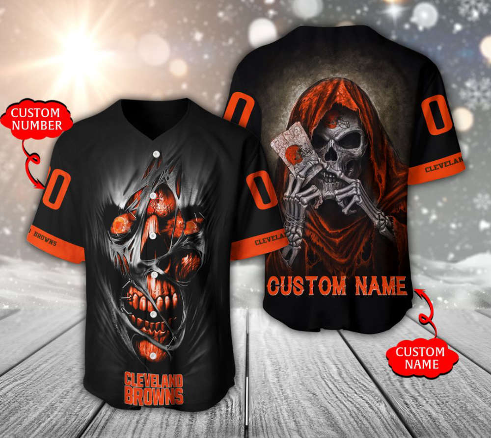 Cleveland Browns Personalized Baseball Jersey Fan Gifts - lylyprint.com T-Shirts, Hoodie, Sweatshirt (Image 2)