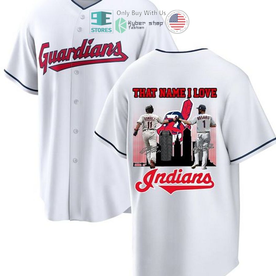 BEST Cleveland Indians That Name I Love white Baseball Jersey