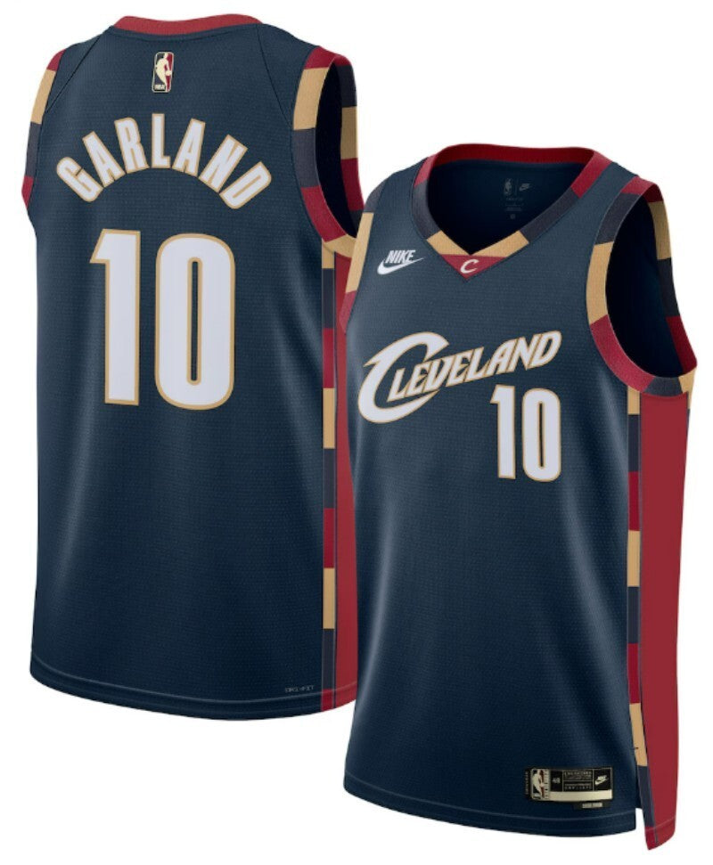 cleveland cavaliers #10 darius garland unisex swingman jersey - classic edition - navy