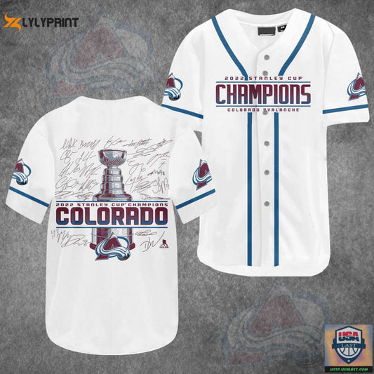 Colorado Avalanche Baseball Jersey For Fans BJ0046 - lylyprint.com T-Shirts, Hoodie, Sweatshirt | WearSparks.com (Image 1)