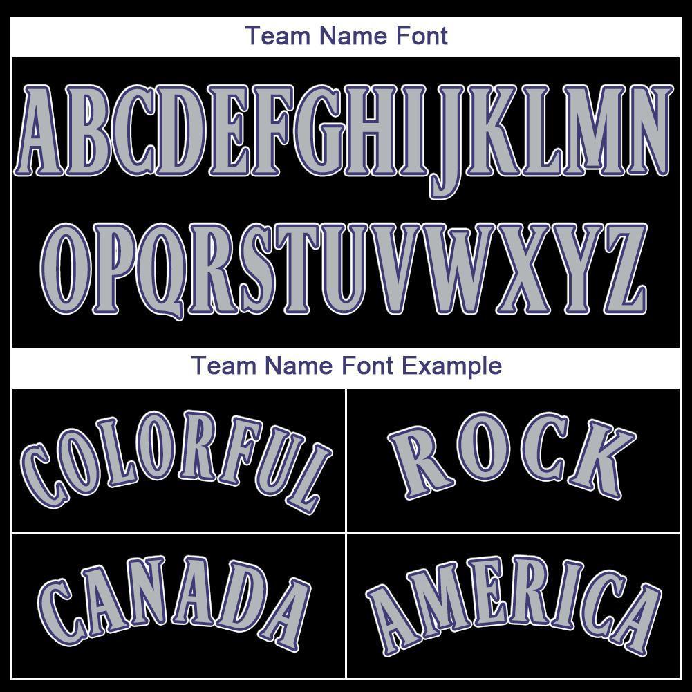 Custom Black Gray-Purple Baseball Jersey T-Shirts, Hoodie, Sweatshirt | WearSparks.com (Image 5)
