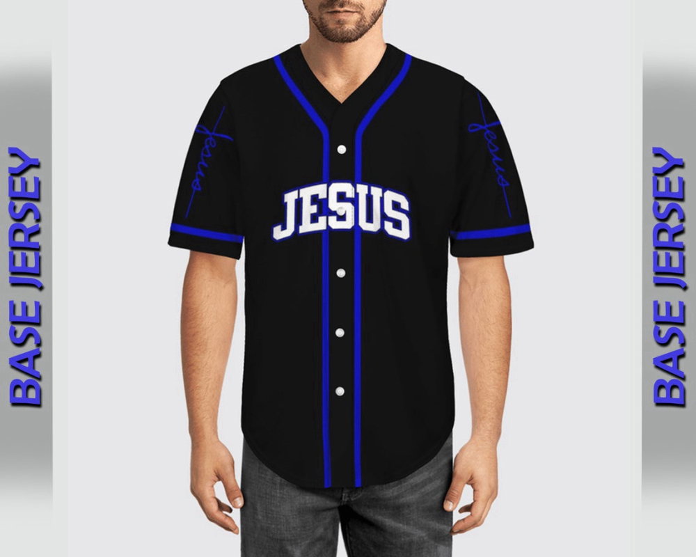 Colorful Jesus My God Baseball Jersey Adult Unisex S-5XL Full Size Way Maker QT206140Td