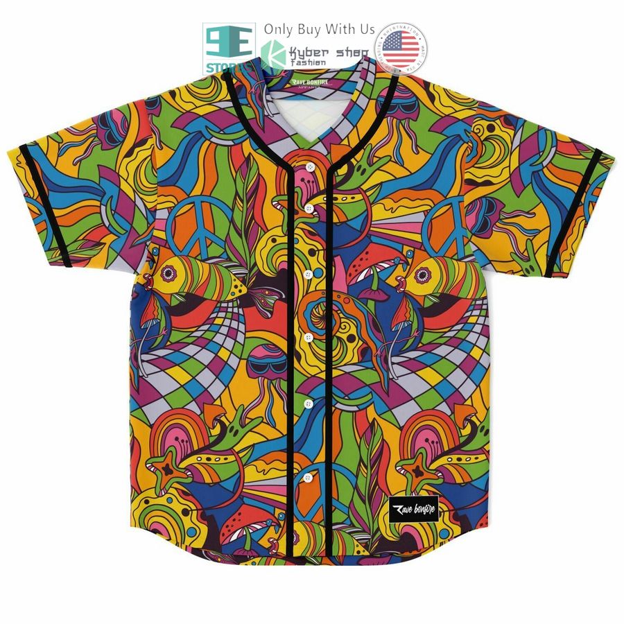 BEST Colorful Trippy Baseball Jersey