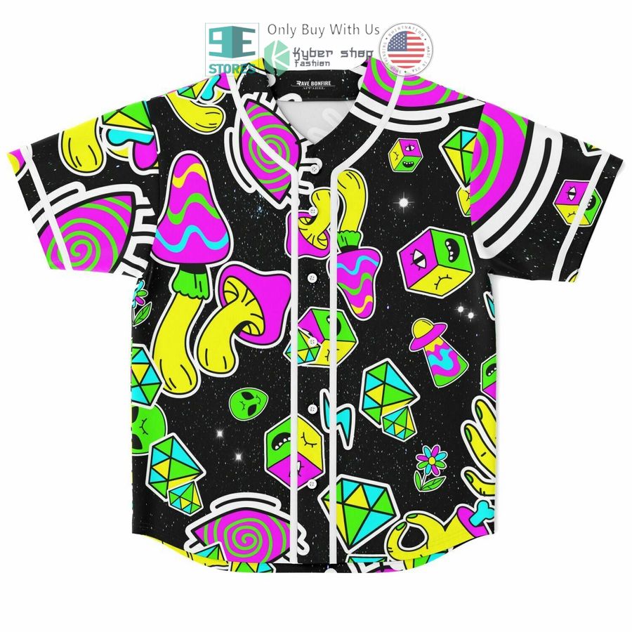 BEST Colorful Trippy Shapes Baseball Jersey