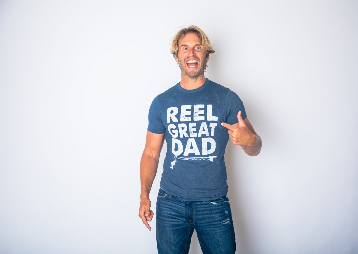 Reel Great Dad Men's T Shirt Hoodie, Sweatshirt | WearSparks.com (Image 2)