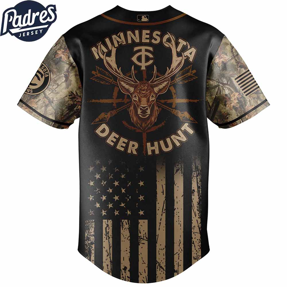 Minnesota Twins MLB X Deer Hunting Personalized Baseball Jersey - Padres Jersey Oasis: Elevate Your Baseball... (Image 2)