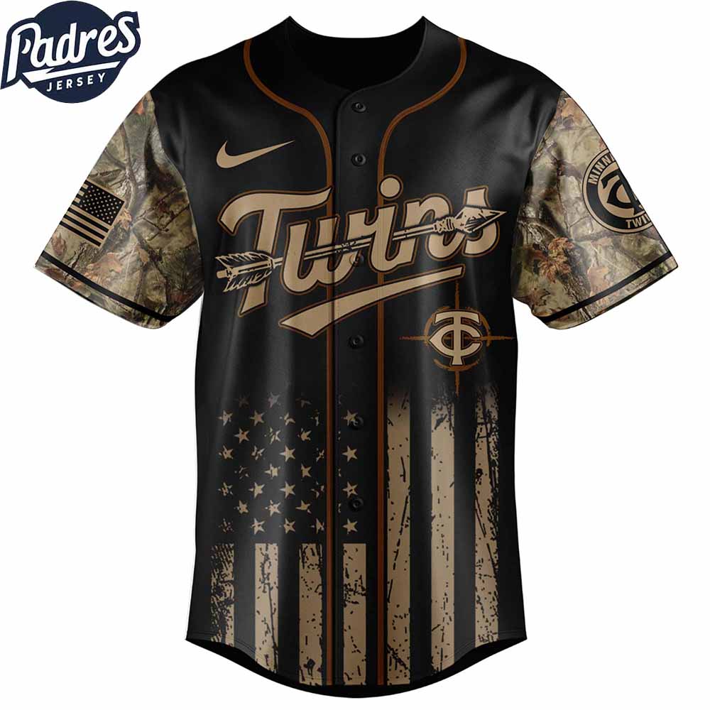 Minnesota Twins MLB X Deer Hunting Personalized Baseball Jersey - Padres Jersey Oasis: Elevate Your Baseball... (Image 3)