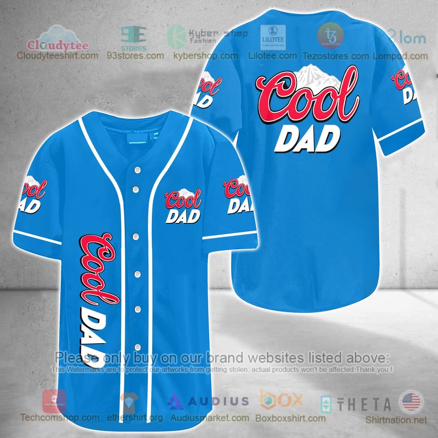 HOT Cool Dad blue Baseball Jersey Shirt