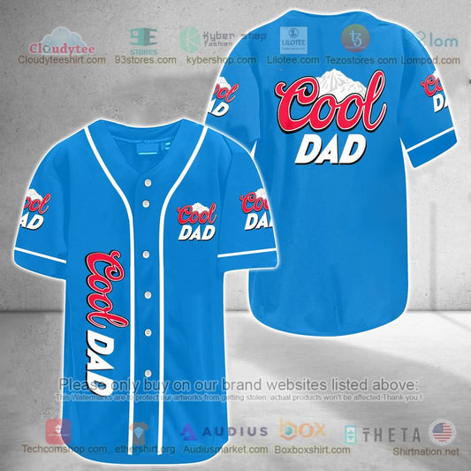 HOT Cool Dad blue Baseball Jersey Shirt