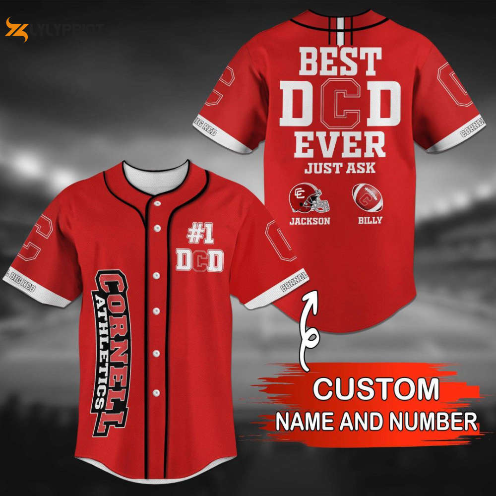Cornell Big Red Personalized Baseball Jersey Fan Gifts - lylyprint.com T-Shirts, Hoodie, Sweatshirt (Image 1)