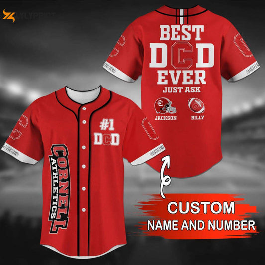 Cornell Big Red Personalized Baseball Jersey Fan Gifts - lylyprint.com T-Shirts, Hoodie, Sweatshirt (Image 1)