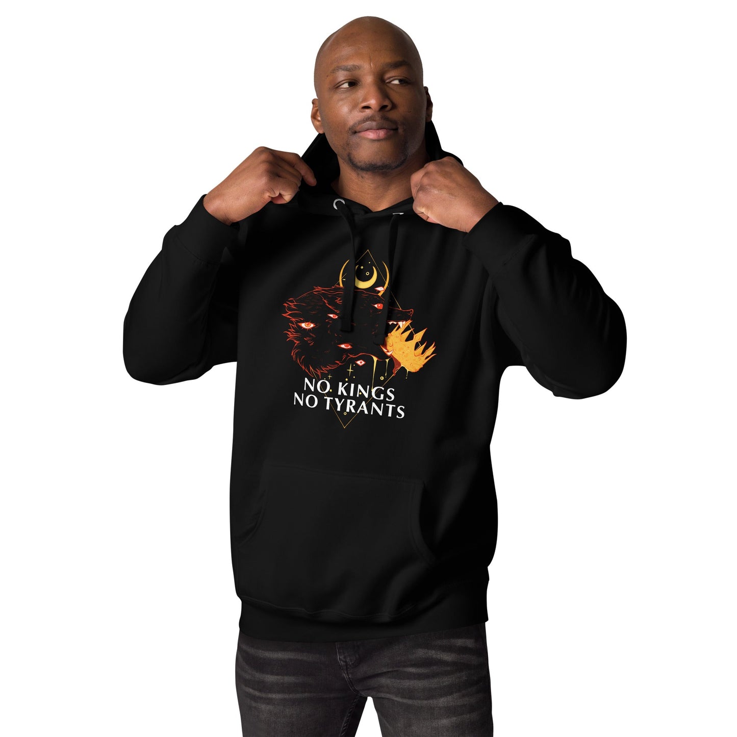 No Kings Wolf, Unisex Hoodie T-Shirts, Sweatshirt | WearSparks.com (Image 5)