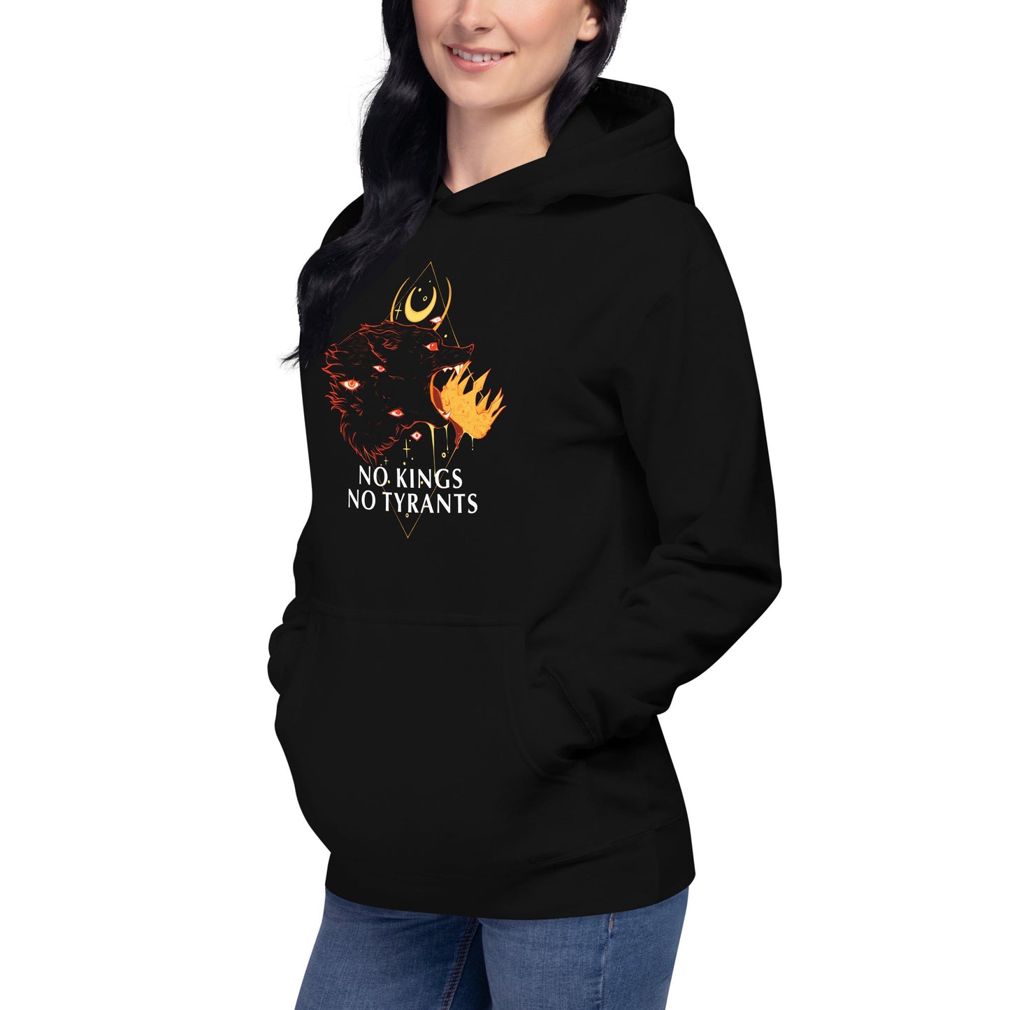 No Kings Wolf, Unisex Hoodie T-Shirts, Sweatshirt | WearSparks.com (Image 2)