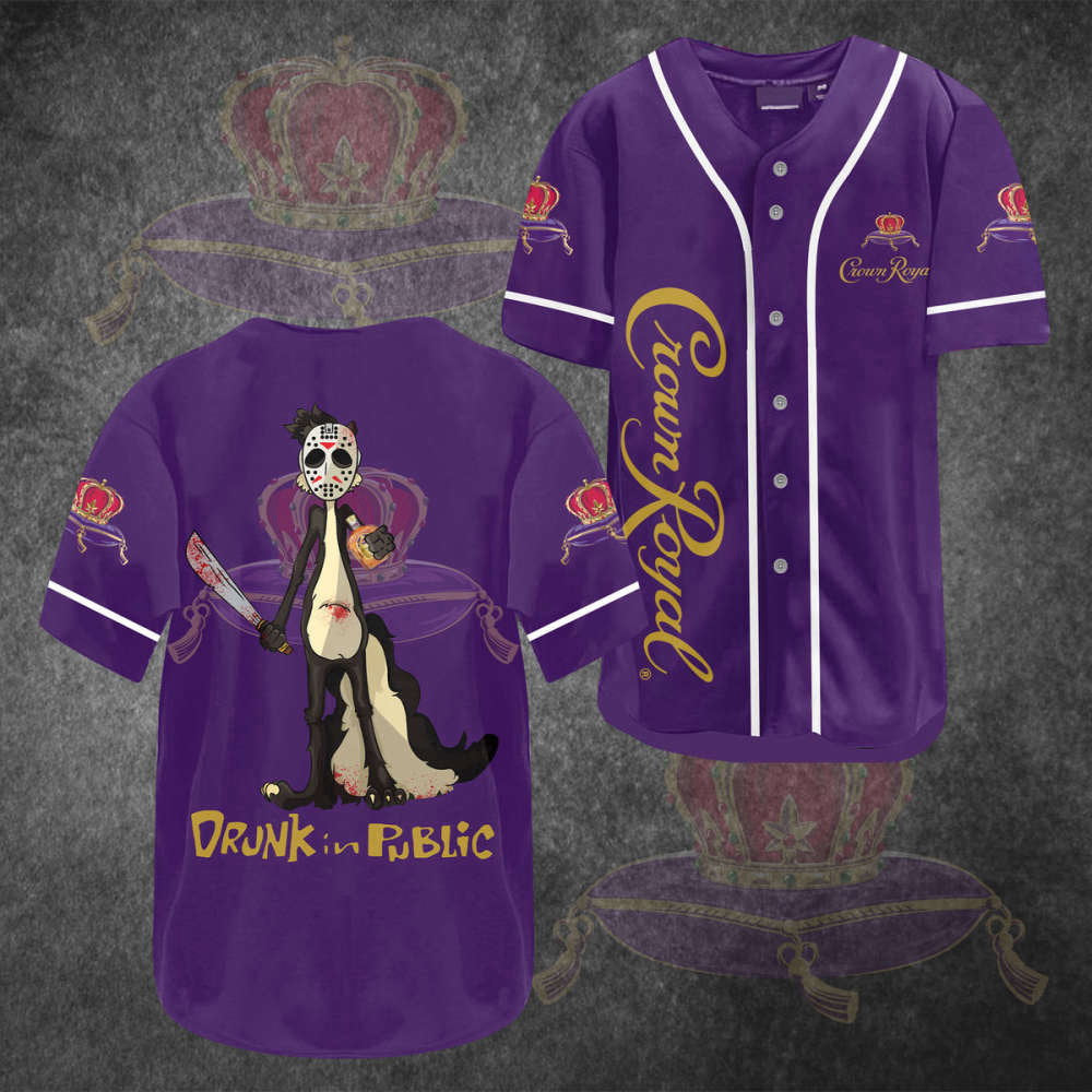 Crown Royal Baseball Jersey: Stand Out in Style and Show Your Love for the Classic Whiskey!