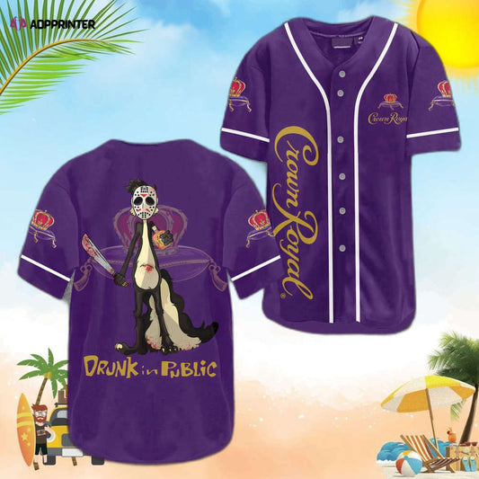 Crown Royal Baseball Jersey: Stand Out in Style and Show Your Love for the Classic Whiskey! - Aopprinter... (Image 1)