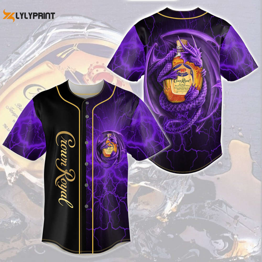 Crown Royal Dragon Thunder All Over Print 3D Unisex Baseball Jersey - lylyprint.com T-Shirts, Hoodie, Sweatshirt