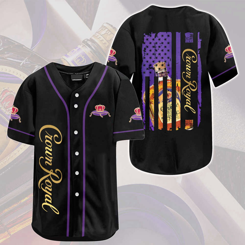 Crown Royal Flag Baseball Jersey: Stylish and Patriotic Sports Apparel