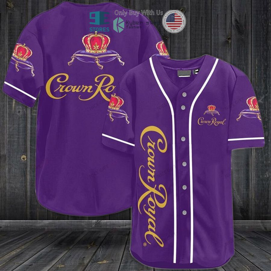 BEST Crown Royal logo purple Baseball Jersey