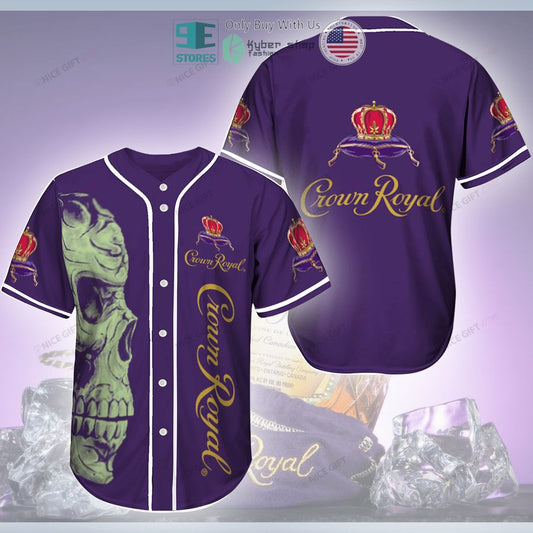 BEST Crown Royal logo skull purple Baseball Jersey