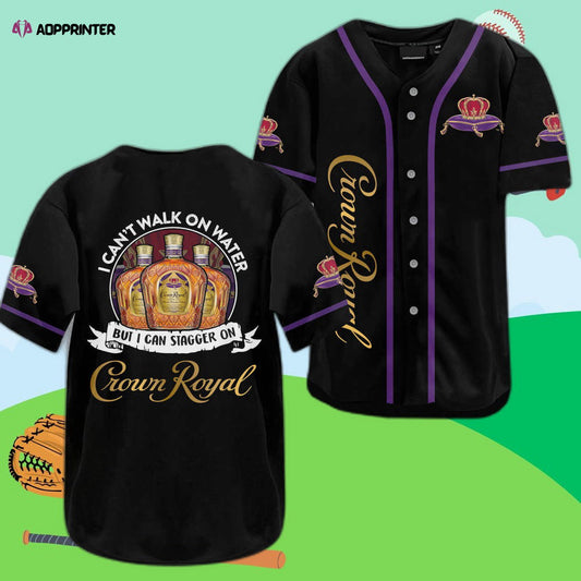 Crown Royal Stagger On Baseball Jersey – Stylish Printed Design for Sports Enthusiasts