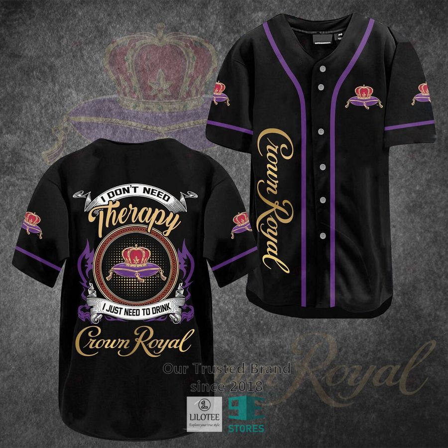 Crown Royal Therapy Baseball Jersey