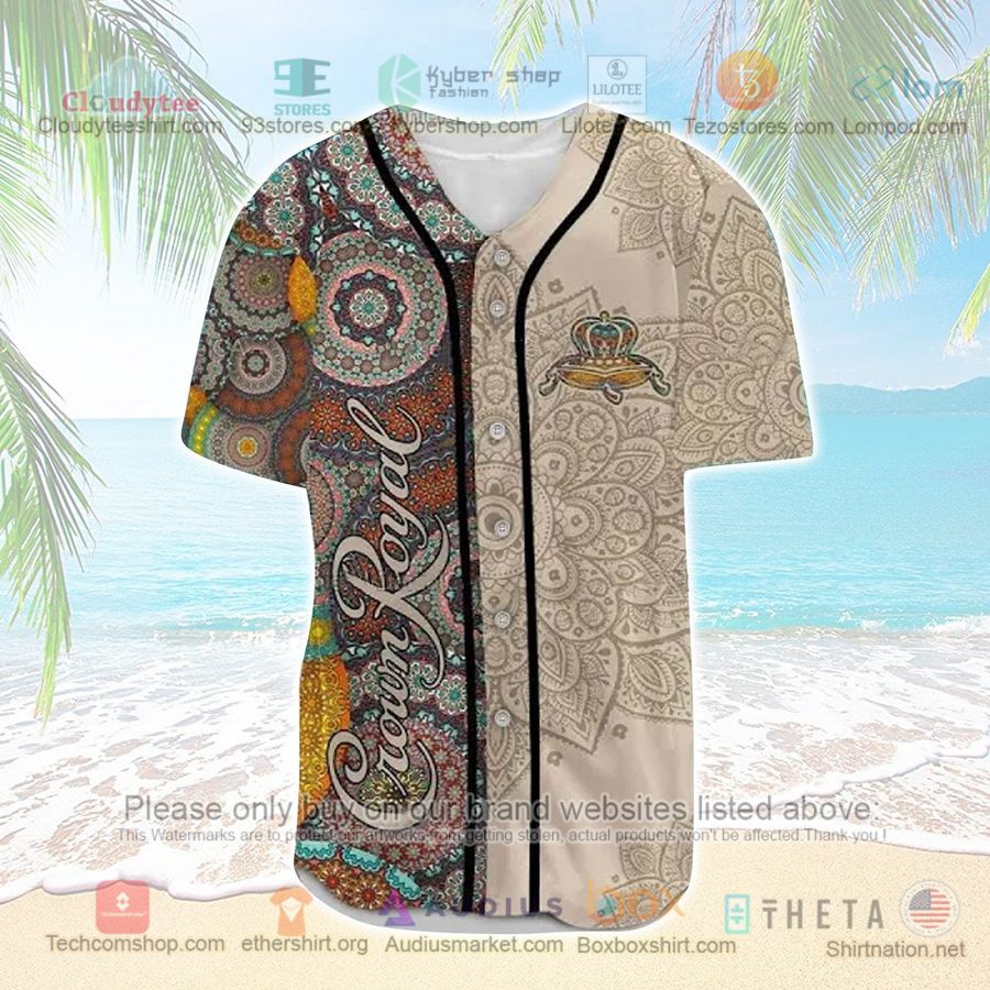 HOT Crown Royal tribal pattern Baseball Jersey Shirt