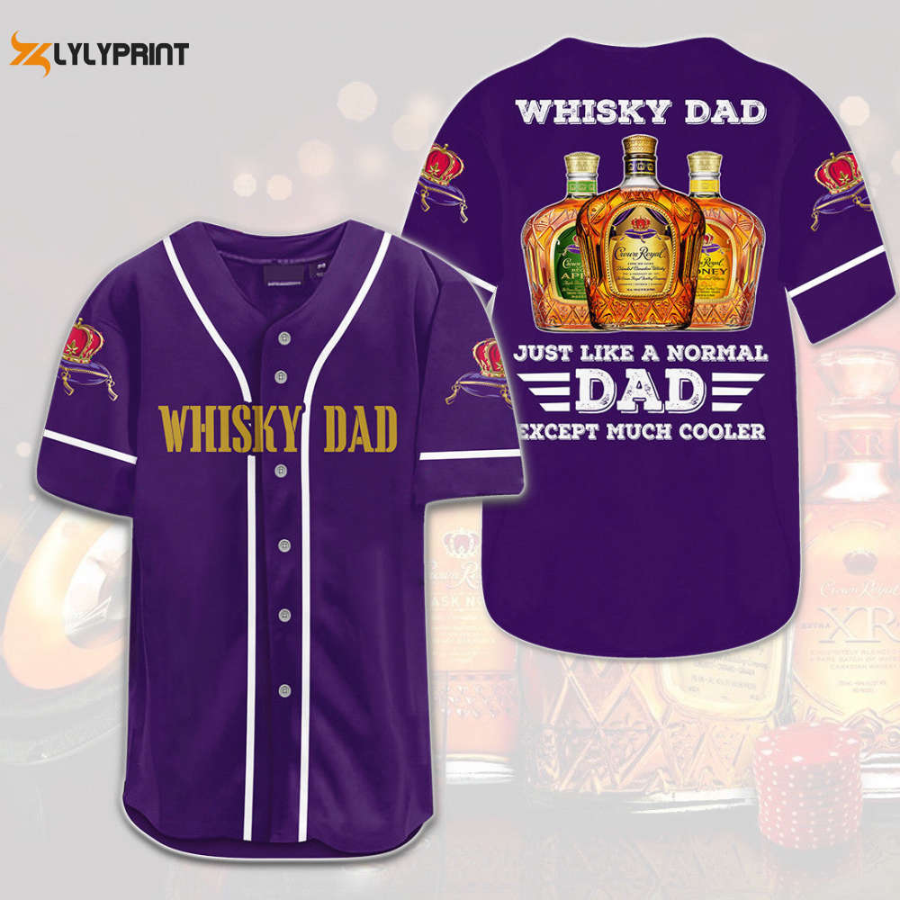 Crown Royal Whisky Dad All Over Print 3D Unisex Baseball Jersey - lylyprint.com T-Shirts, Hoodie, Sweatshirt | WearSparks.com