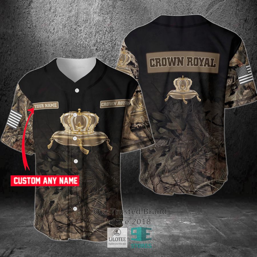 Crown Royal Your Name Hunting Baseball Jersey