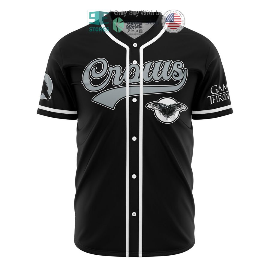 BEST Crows Snow Game of Thrones Baseball Jersey