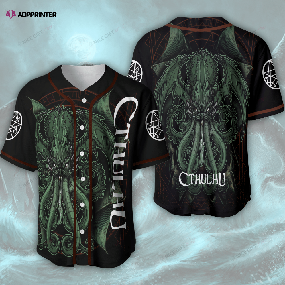 Cthulhu Baseball Jersey: 3D Printed Design for Unique Sports Style