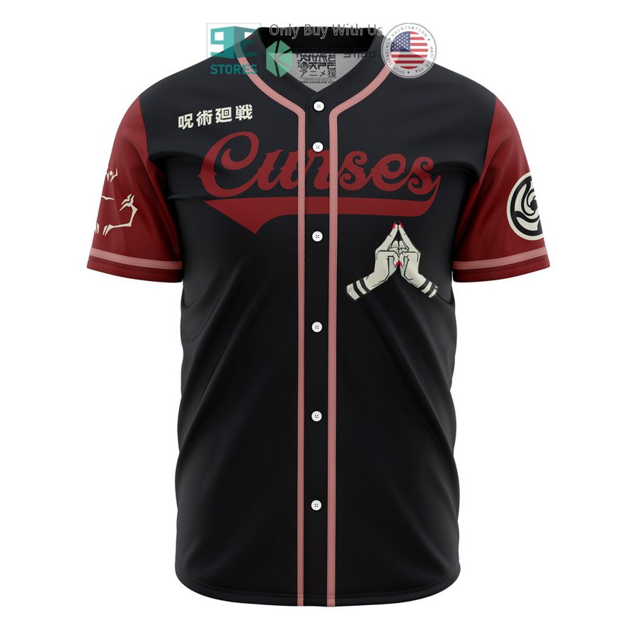 BEST Curses Sukuna Jujutsu Kaisen Baseball Jersey