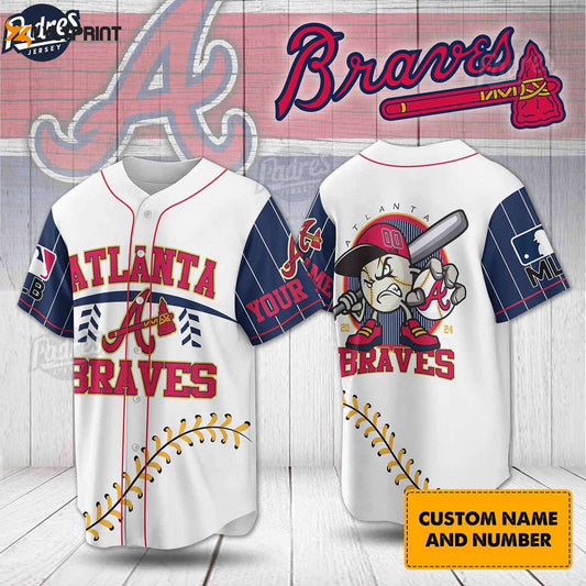 Get Your Custom Atlanta Braves MLB Baseball Jersey - Show Your Team Spirit! - Gift for Men Women -... (Image 1)