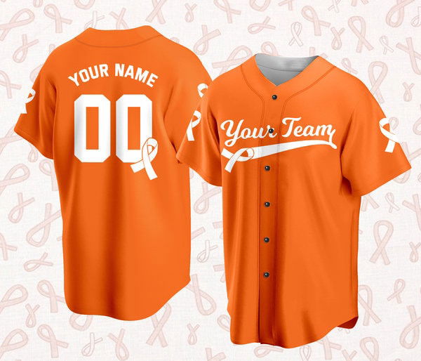 Custom Baseball Jersey For Breast Cancer Support Breast Cancer Warrior Survivor - lylyprint.com T-Shirts,... (Image 5)