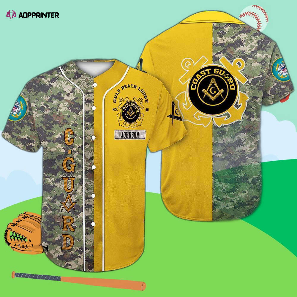 Custom Coast Guard Freemasonry Baseball Jersey – Personalized & Stylish - Aopprinter T-Shirts, Hoodie, Sweatshirt (Image 1)