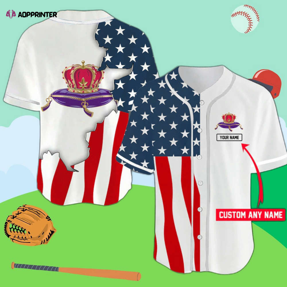 Custom Crown Royal American Flag Baseball Jersey: Personalize Your Style!