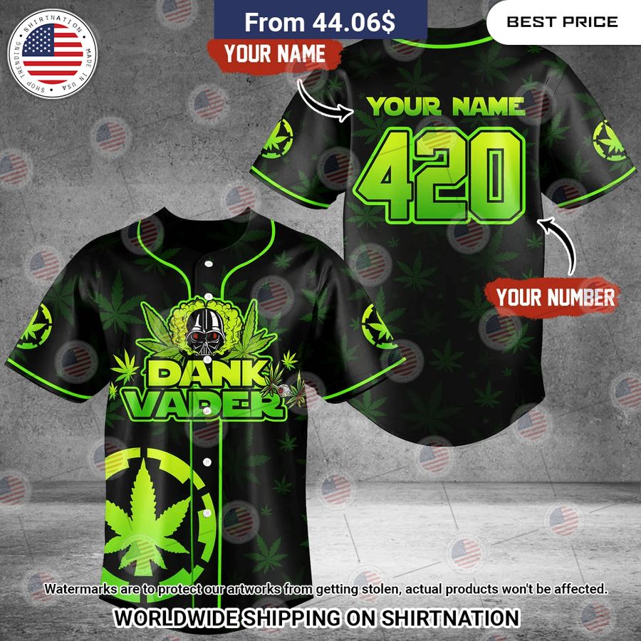 Custom Dankvader 420 Baseball Jersey
