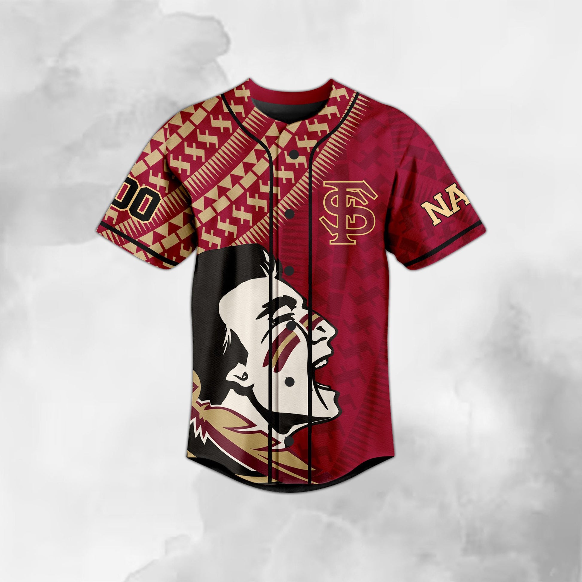Custom Florida State Seminoles NCAA Sport Team Baseball Jersey T-Shirts, Hoodie, Sweatshirt | WearSparks.com (Image 3)