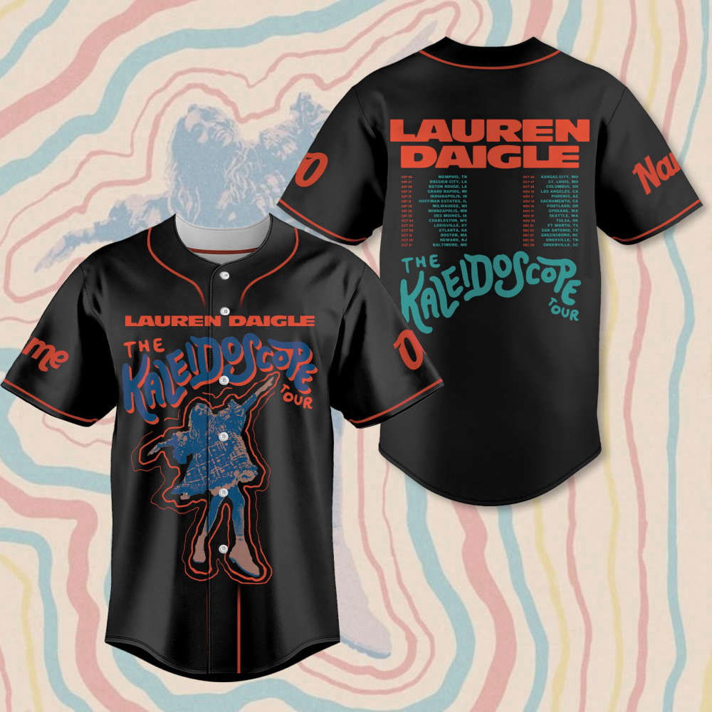 Custom Lauren Daigle Baseball Jersey Kaleidoscope & Thank God I Do Tour Merch - Aopprinter T-Shirts, Hoodie, Sweatshirt