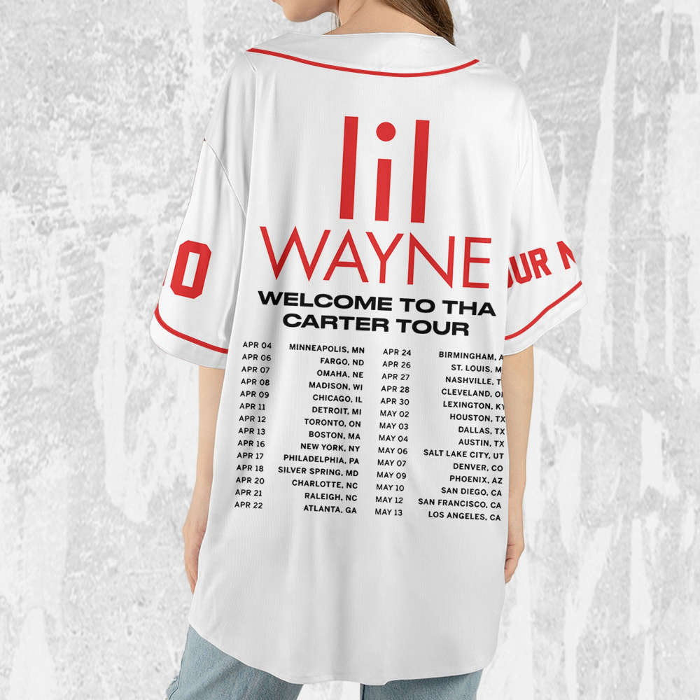 Custom Lil Wayne Welcome to Tha Carter White Jersey – Personalized Rap Shirt & Music Baseball Jersey