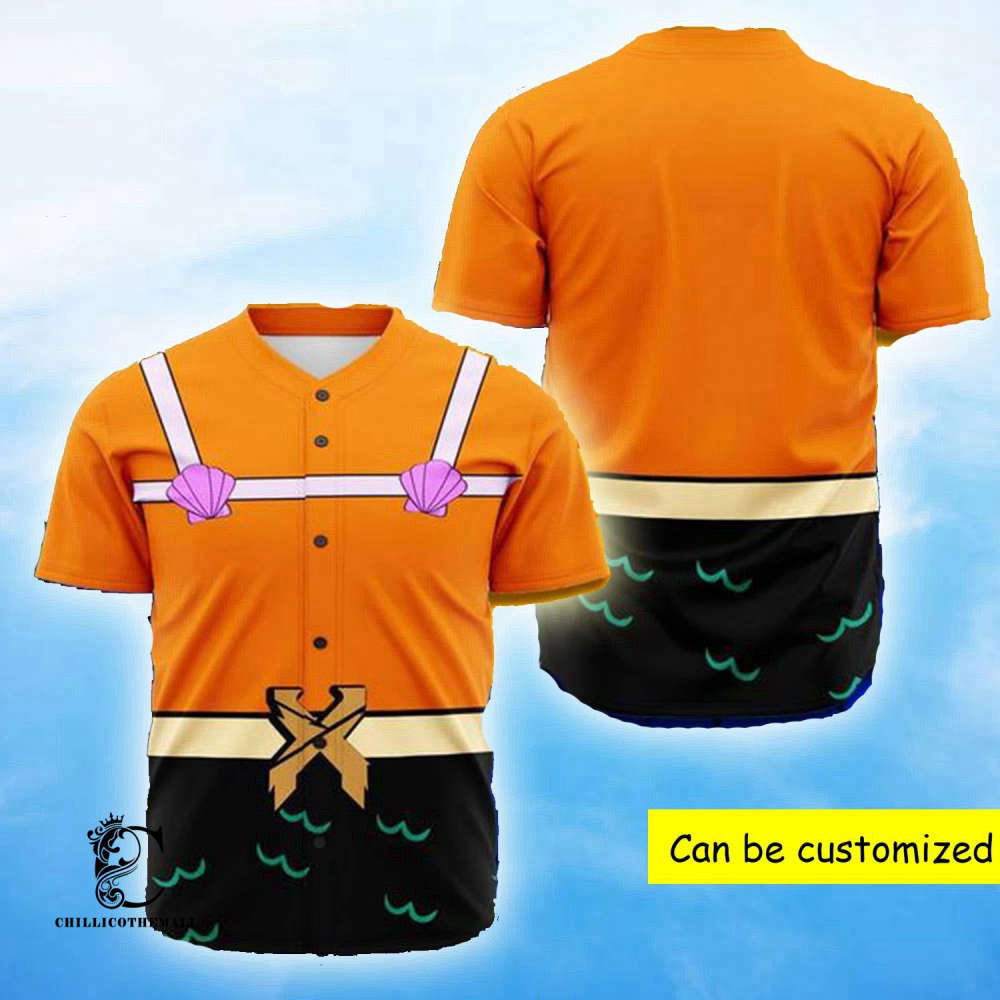 Custom Mermaid Excision Rave EDM Baseball Jersey – Personalized Design