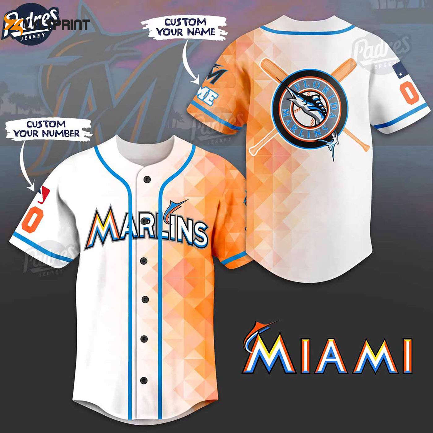 Stand out with Custom Miami Marlins MLB Jersey - Personalized Team Apparel - lylyprint.com T-Shirts, Hoodie,... (Image 1)