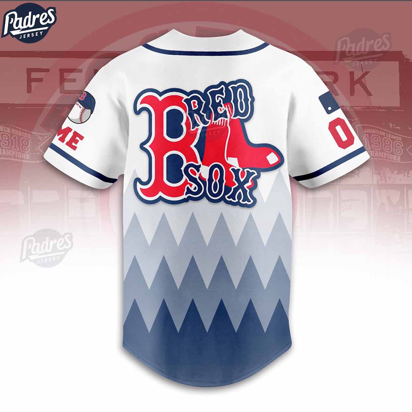 Score Big with Custom MLB Boston Red Sox Baseball Jersey - Personalized Style! - Gift for Men Women -... (Image 3)