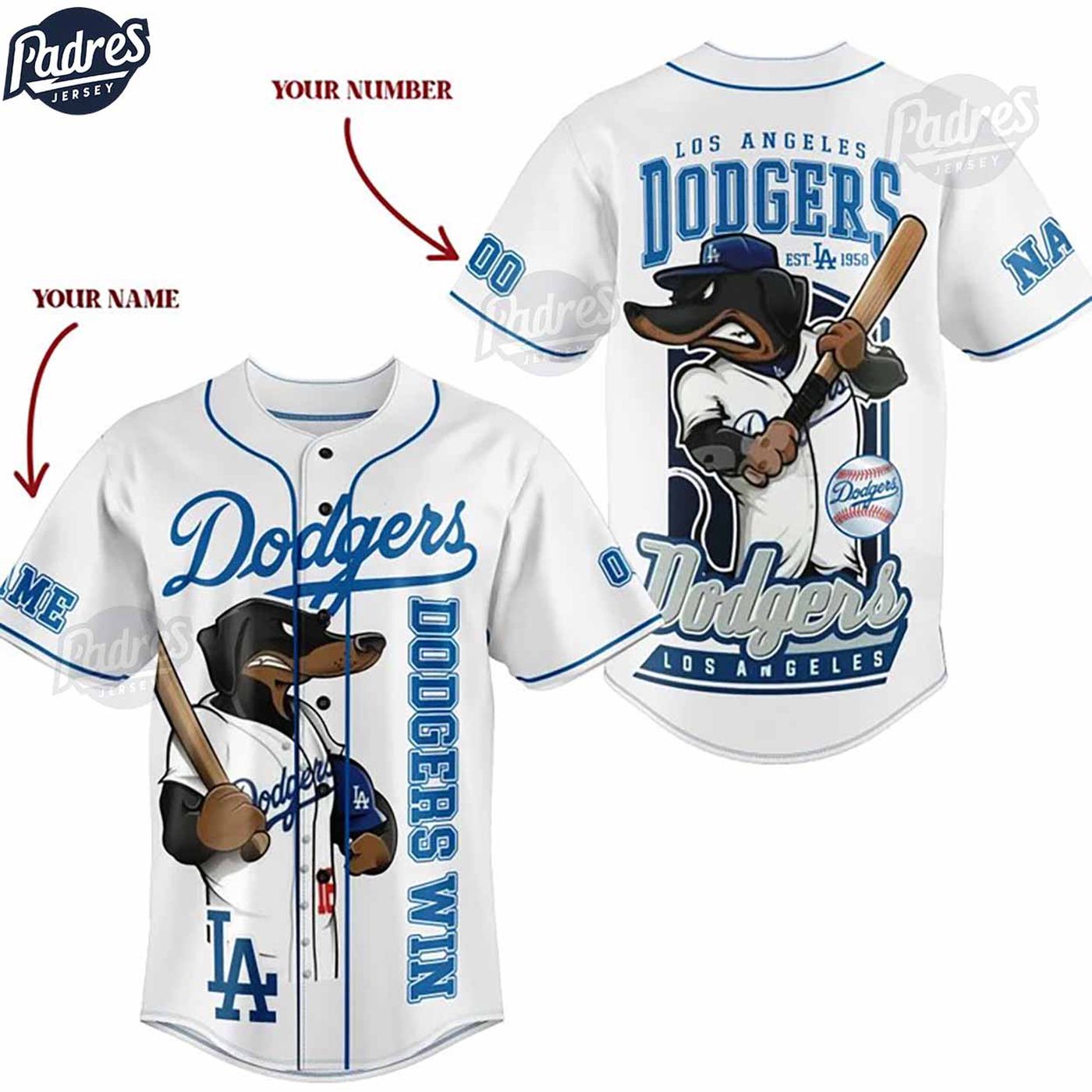 Authentic Los Angeles Dodgers MLB Jersey: Customize Your Baseball Style! - lylyprint.com T-Shirts, Hoodie,... (Image 2)