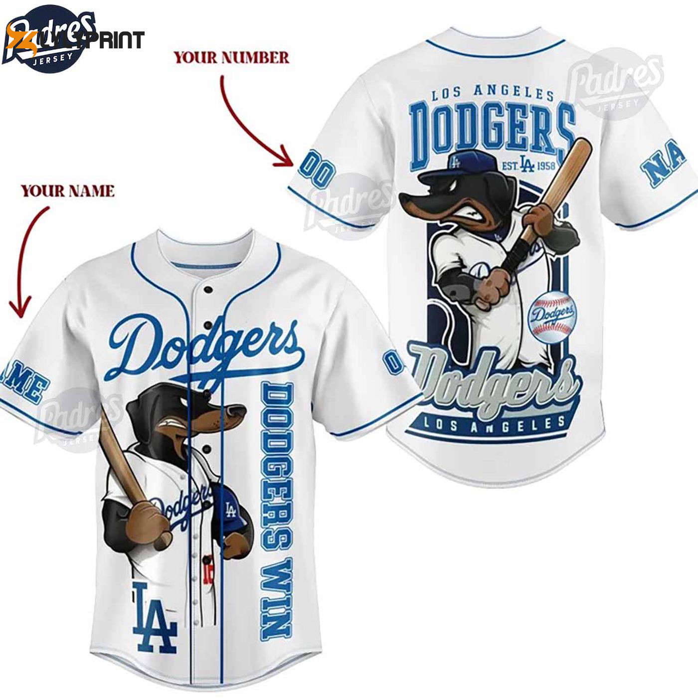 Authentic Los Angeles Dodgers MLB Jersey: Customize Your Baseball Style! - lylyprint.com T-Shirts, Hoodie,... (Image 1)