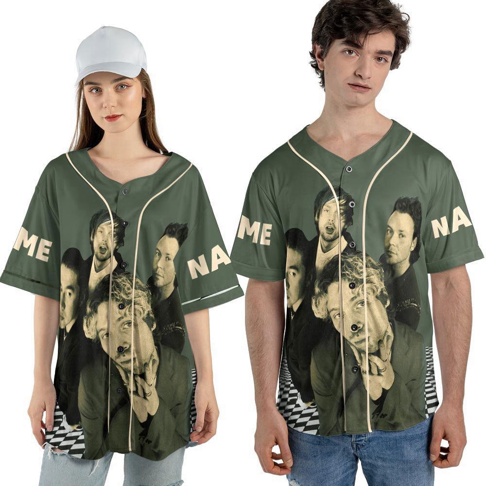 Custom Name 5 Seconds of Summer Baseball Jersey, 5S0S Tour Shirt (Image 3)