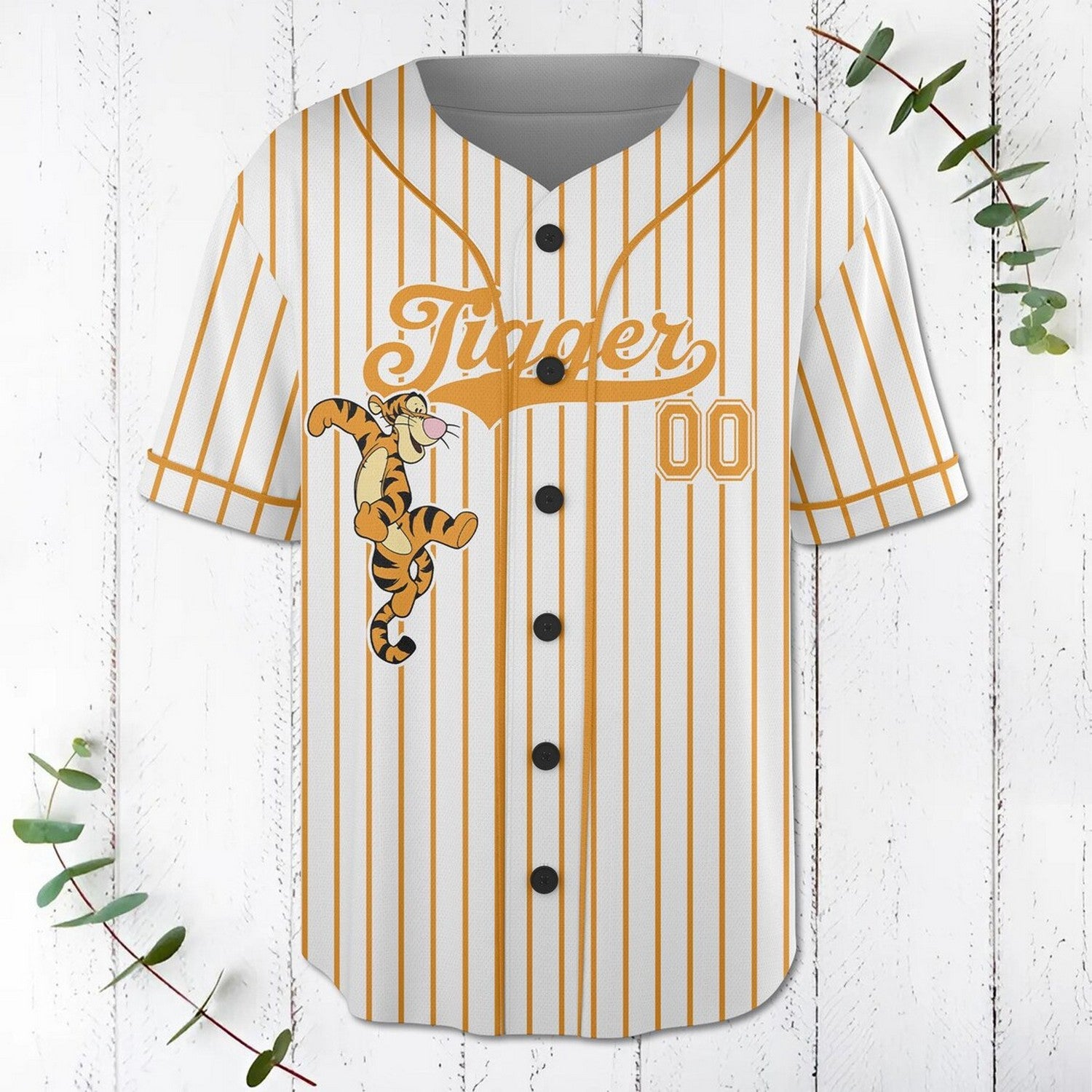 Custom Name And Number Coquette Bow Tigger Baseball Jersey T-Shirts, Hoodie, Sweatshirt | WearSparks.com (Image 2)